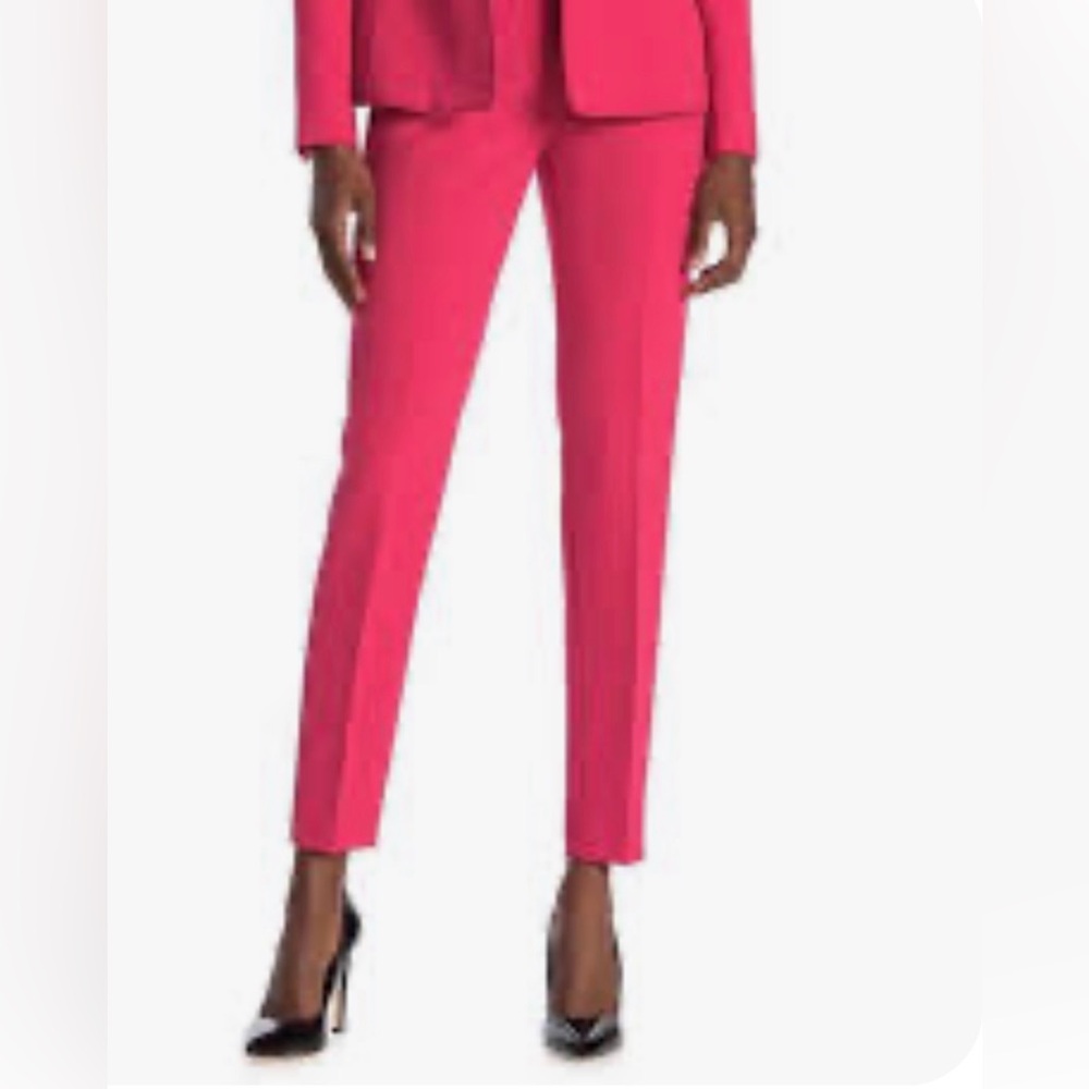 NWT Alice + Olivia Vibrant Pink Stacey Slim Trouser